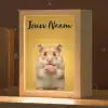 Hamster - Nootje - Geel - Knaagdier Light Box met kabel (Kinderlampje) klein -zzz_3d_website
