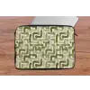 Modern - Grafisch - Groen laptophoes neopreen klein 279 -tafel