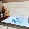 Vlinders - Sierlijk - Blauw Inductie beschermer vinyl 3mm klein -sfeer3