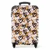 Driedubbele hartenlaag NBS - Handbagage koffer - Volwassenen Unisex middel -productfoto_recht