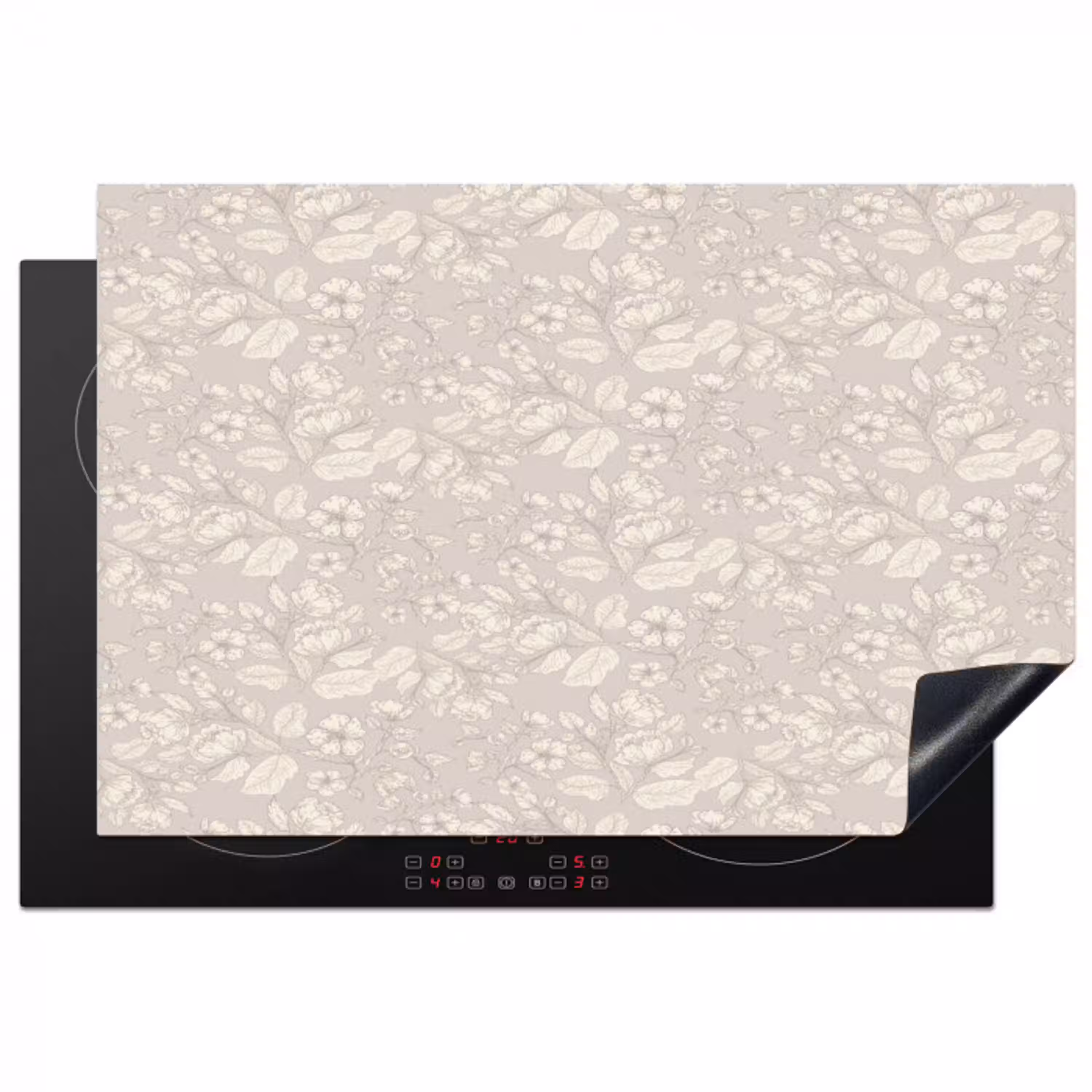 Pioenrozen - Bloesem - Bessen Inductie beschermer vinyl 3mm klein 276 -3d