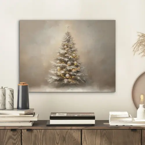 Kerst - kerstboom - Sneeuw - Art PET vilt klein -sfeer1