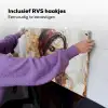 Vrouw - Verflook - Portret - Modern Inductie beschemer met haakjes klein -ky-ophangen-nl