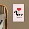 Hond - Teckel - Valentijn - Love canvas 2cm klein -sfeer3