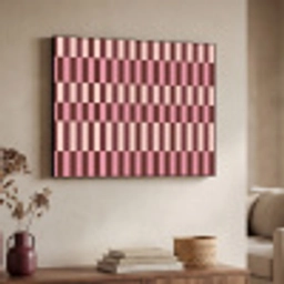 Roze - Rood - Blokjes Textielframe zwart klein 947 -sfeer3