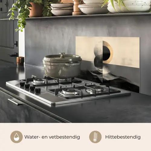 Cirkels - Schaduw - Abstract keuken achterwand spatscherm klein -usp_NL