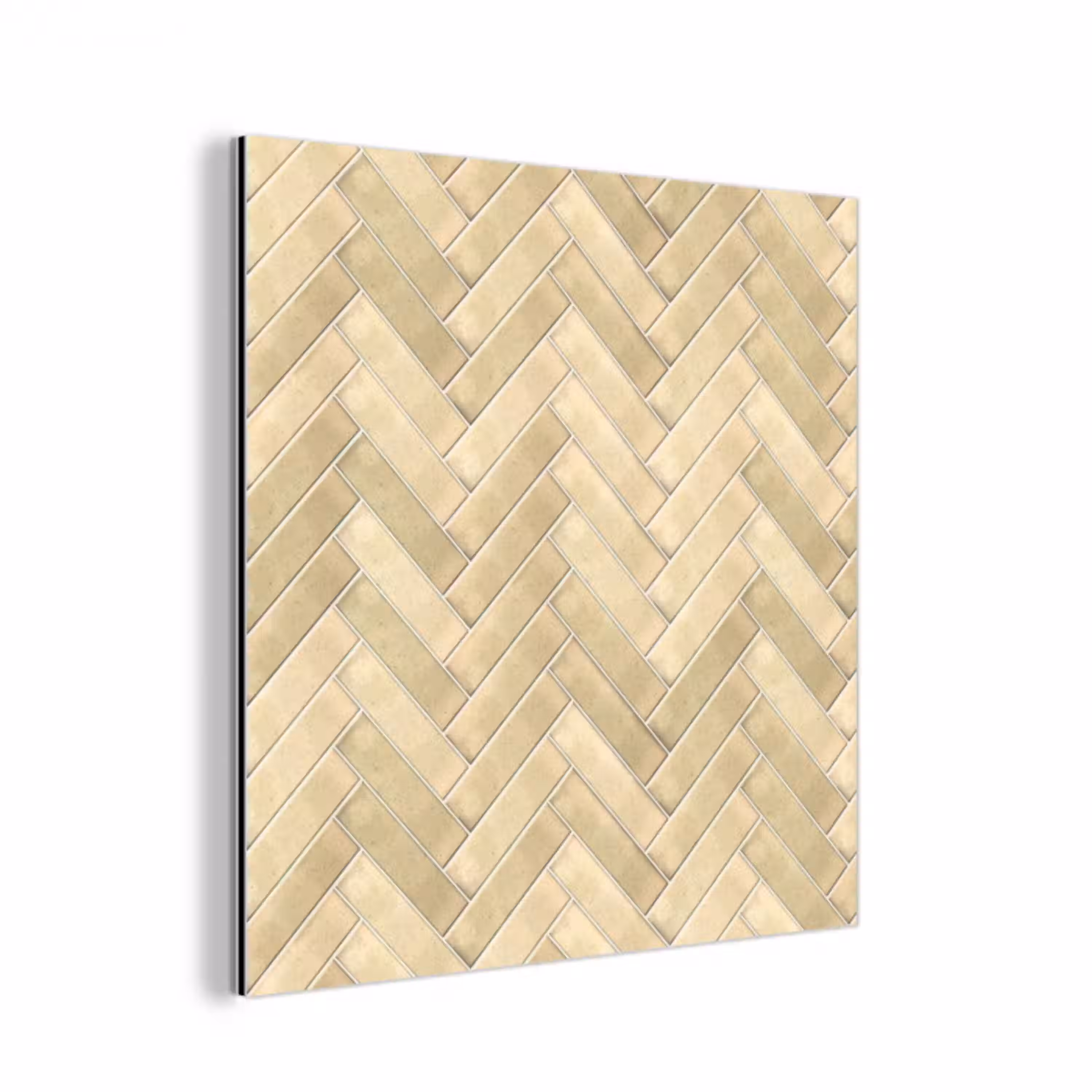 Visgraat - Tegel - Zand aluminium wit klein 46 -3d