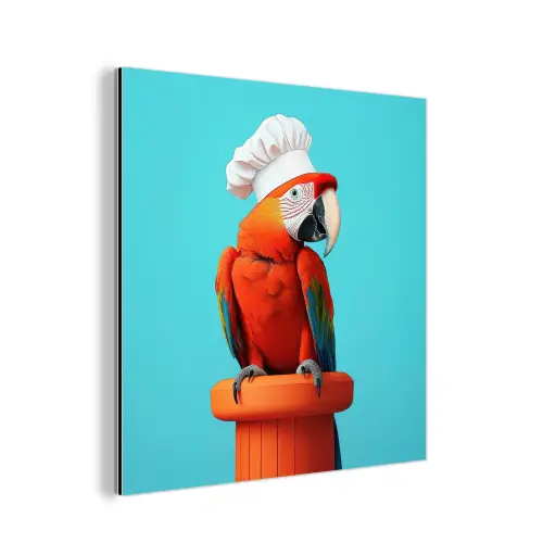 Ara - Koksmuts - Sokkel - Grappig aluminium wit klein -3d