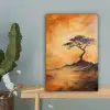 Boom - Landschap - Oranje canvas 2cm klein -sfeer4