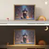 Tovenares - Magie - Toverstaf - Sterren Light Box met batterij (Wandlamp kind) middel -sfeer3_kind