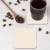 Beige - Zigzag - Patroon onderzetter kurk middel 366 -sfeer2