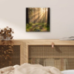 Bos - Zonlicht - Gras aluminium wit klein -sfeer3