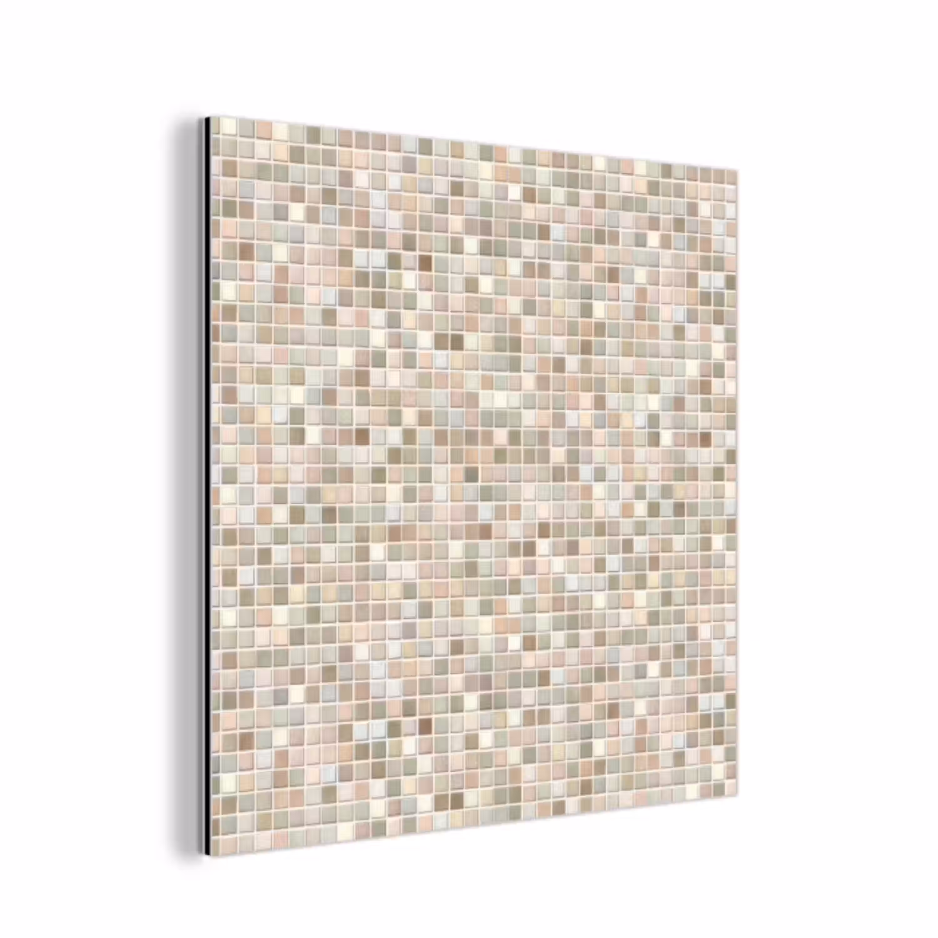 Mozaïek - Patroon- Taupe aluminium wit klein 46 -3d
