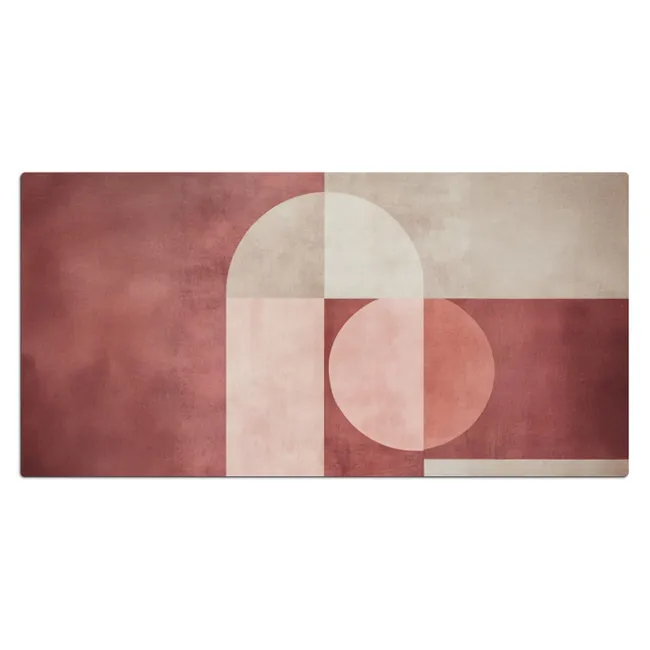 Bureau onderlegger - Figuren - Abstract - Roze