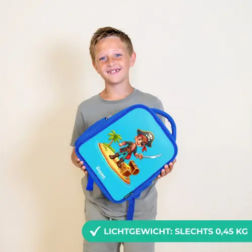 Piraat klaar om te plunderen Kinderrugzak - Blauw middel -sfeer1_NL