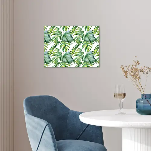 Bladeren - Monstera - Tropical - Jungle poster papier klein -sfeer3