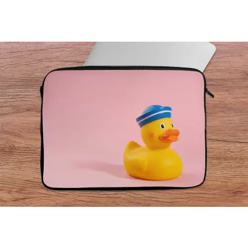 Matroos - Eend - Roze laptophoes neopreen klein -tafel