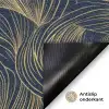 Abstract - Lijnen - Blauw - Goud Deurmat klein 898 -antislip_NL