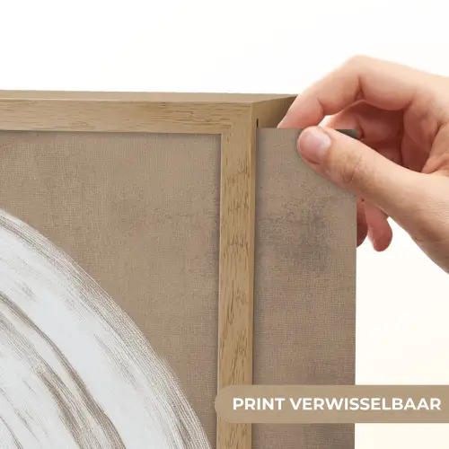 Verf - Bruin - Japandi Light Box met batterij (Wandlamp) middel -USP_websiteprintNL