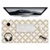 Patroon - Symmetrisch - Beige Muismat XXL klein 681 -3d