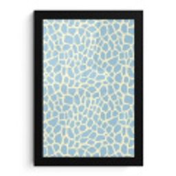Giraf - Modern - Blauw fotolijst zwart zonder passe partout klein 224 -3d