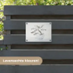 Vissen - Water - Wit tuinposter los doek klein -sfeer3