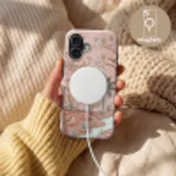 Nostalgisch - Reigers - Roze Toughcase MagSafe Apple iPhone 17 klein -USP_MagsafeV