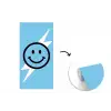 Smiley - Blauw - Bliksem fotobehang vinyl groot -3d