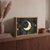 Maan - Quote - Bloemen - Sterren Light Box met batterij (Wandlamp) middel -sfeer2
