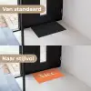 Oranje - Gebroken wit - Nice Deurmat klein -voor-na_NL