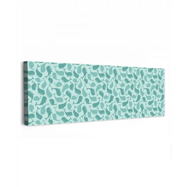 Zee - Dieren - Blauwe vinvis canvas 2cm klein 828 -z3d