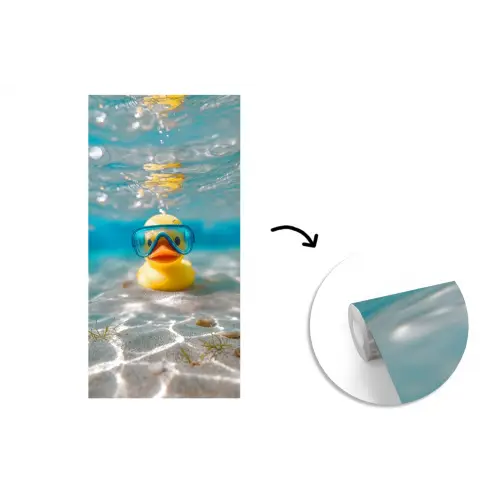 Duikbril - Eend - Water fotobehang vinyl groot -3d