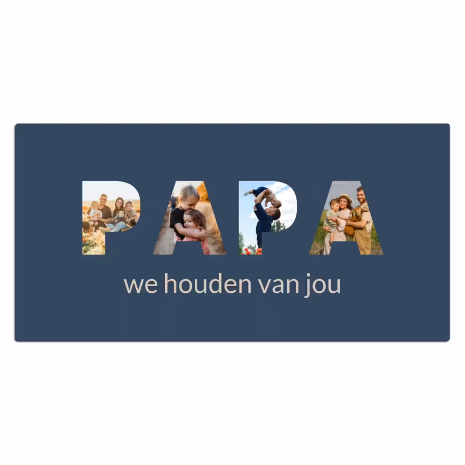 Bureau onderlegger - Papa Blauw