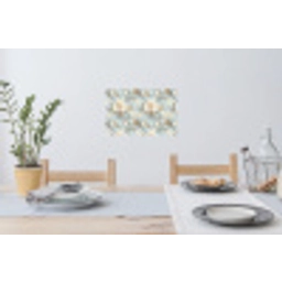 Botanisch - Zangvogel - Blauw Muursticker klein 286 -eettafel