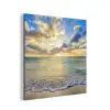 Zee - Strand - Wolken - Zon aluminium wit klein -3d