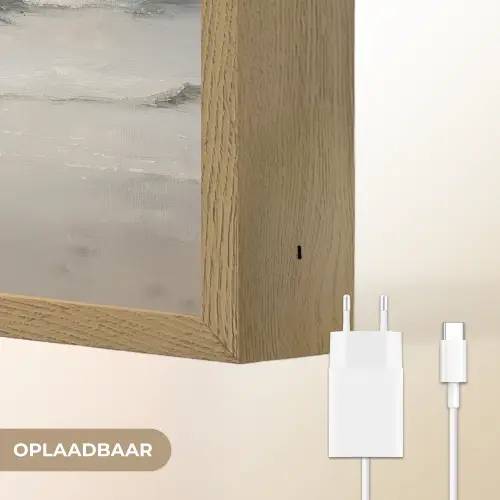 Roeiboot - Zee - Horizon Light Box met batterij (Wandlamp) middel -USP_websiteoplaadbaarNL