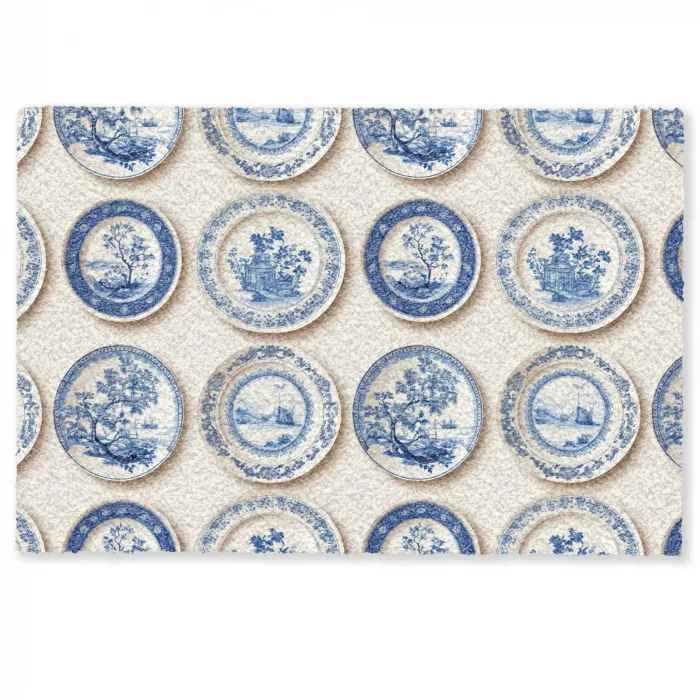 Borden - Bomen - Planten - Blauw Deurmat klein 898 -zkaufland3d