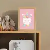 Eenhoorn - Bloemen - Roze Light Box met kabel klein -sfeer2_kind