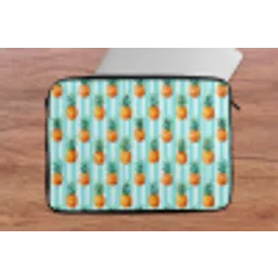 Ananas - Strepen - Groen laptophoes neopreen klein 279 -tafel