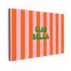 Strepen - Oranje - Verticaal - Ciao bella canvas 2cm klein -z3d