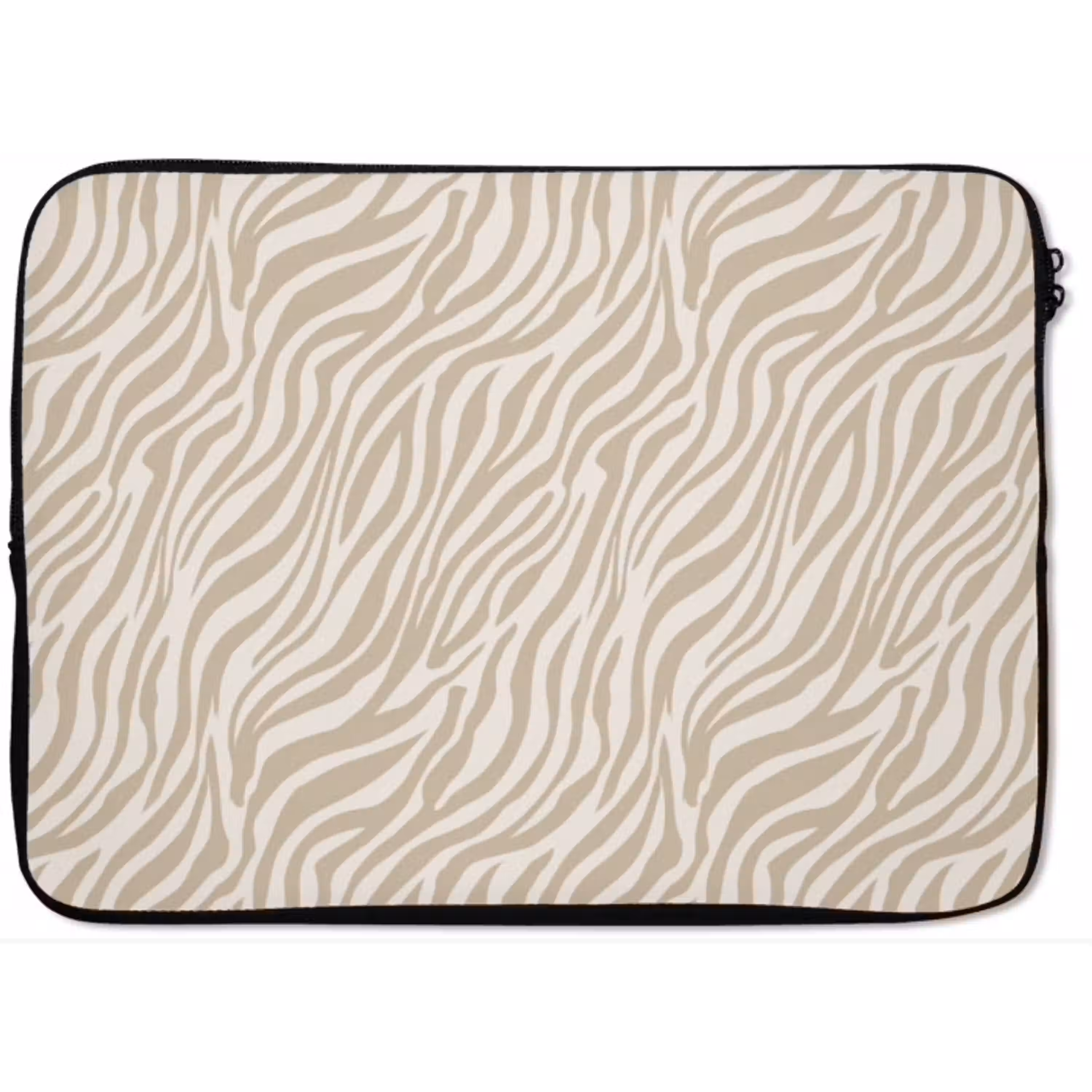 Zebra - Patroon - Beige laptophoes neopreen klein 279 -zkaufland3dotto