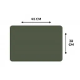 Groen - Effen kleur - Olijfgroen Placemat vinyl groot 368 -specs