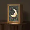 Maan - Quote - Bloemen - Sterren Light Box met kabel (Tafellamp) klein -z3d_website