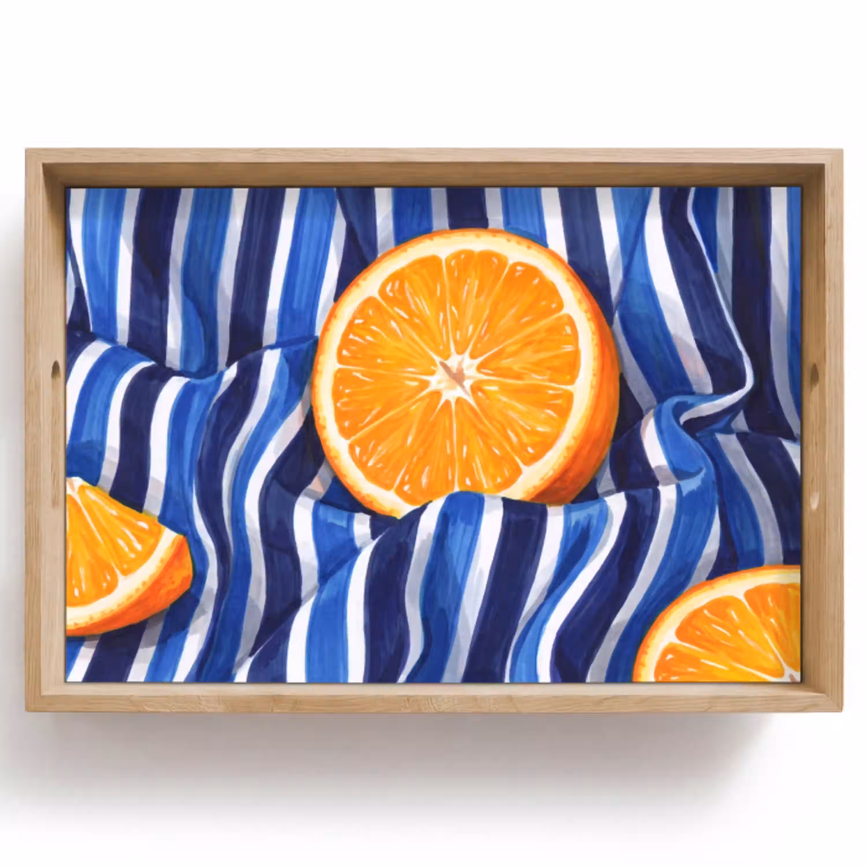 Eten - Fruit - Oranje Dienblad Rechthoek middel -z3d_shopping