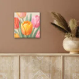 Tulpen - Abstract - Kleurrijk aluminium wit klein -sfeer4