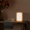 Oranje - Sinaasappel - Bloemetje Light Box met kabel (Tafellamp) klein 925 -sfeer4