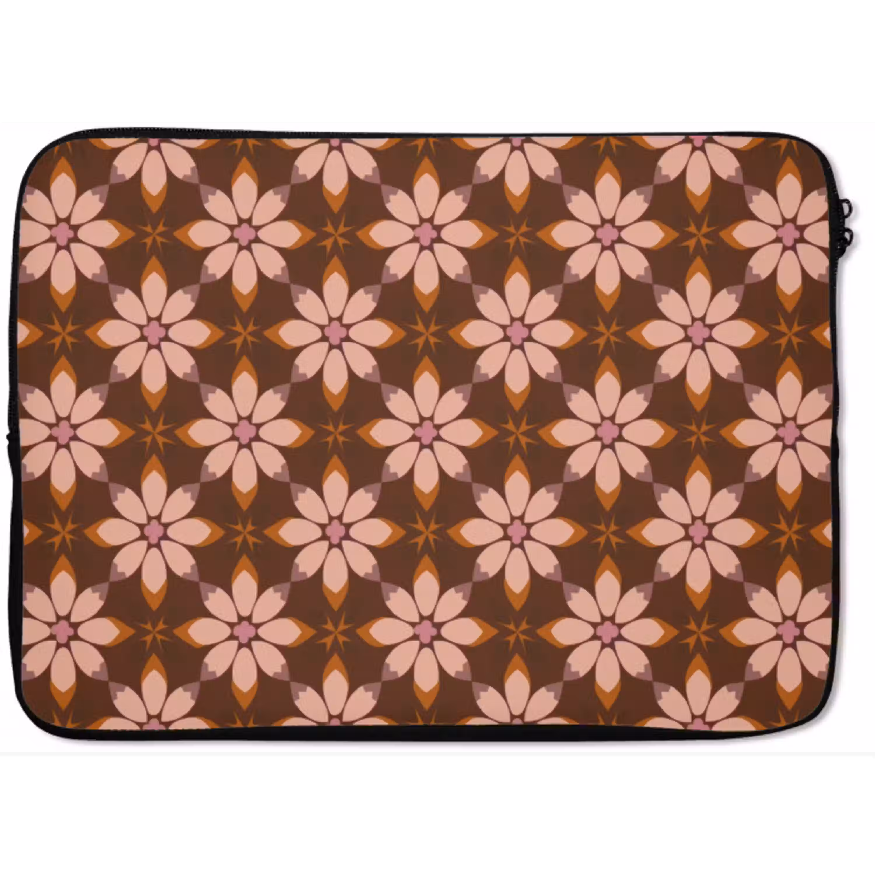 Klassiek - Retro - Bruin laptophoes neopreen klein 279 -zkaufland3dotto