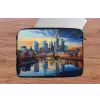 Zonsondergang Frankfurt - Stad - Skyline - Water laptophoes neopreen klein -tafel