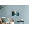 Bos - Water - Eenden - Mistig Muursticker klein -plant