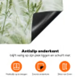 Grassen - Minimalistisch - Groen Inductie beschermer vinyl 3mm klein -zzzzzzz-td-onderkant